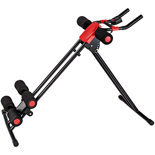 TecTake Bauchtrainer Rückentrainer AB Trainer mit Trainingscomputer | faltbar - 2