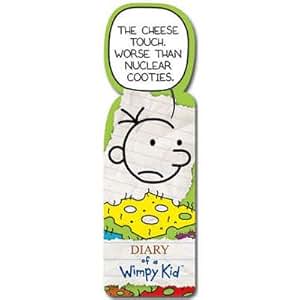 (2x6) Diary of a Wimpy Kid - Cheese Touch Shapemark Bookmark: Amazon.co ...