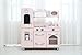 Teamson Kids Childrens Wooden Large Vintage Pink 1 Piece Wooden Pretend Role Play Kitchen Toy TD-11414C
