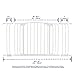 Dreambaby®/Bindaboo® Value Pack Hallway Safety Gate White with 9cm and 18cm Extensions
