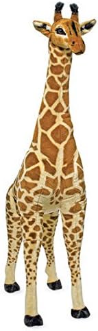 Lasse Spela Melissa &amp; Doug Giant Griraffe Oversize Decorative Zoo Cuddly Toy Puppet – 135X78X35 CM Brown