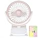 Produktbild UniqueHeart 360-Grad-Drehung Clip-on Kinderwagen Fan Wiederaufladbare Mückenschutz ätherisches Öl Diffusor Multifunktions-Fan