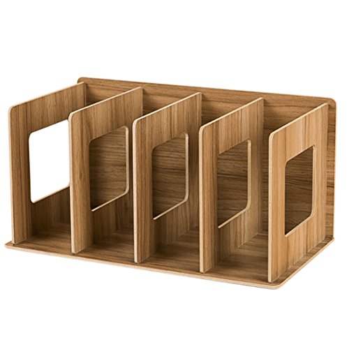 YAHAMA Étagère Rangement CD pour DVD Rangement Documents Maison pour Familles Porte-Revues Bois pour Étagère