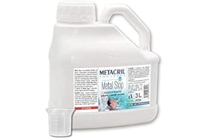 METACRIL Metal Stop + Dispenser 3 LT.Metal Sequestrant and Non-Foaming Clarifying - Ideal for Swimming Pool or Whirlpool (Teuco, Jacuzzi, Intex, Bestway, etc.).
