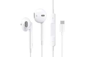 UCGOU USB-C Auriculares In-Ear,Auriculares Tipo C,Auriculares con Cable,Auriculares con Micrófono Control de Volumen Compatibles para iPhone15 Pro/Samsung S20/Note 20/Huawei P40/P30/Mate 20/iPad Pro/Xiaomi