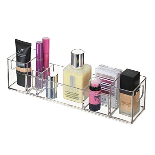 mDesign Multi Level Kosmetik-/Makup-/Kosmetik-Organizer – Durchsichtig - 4