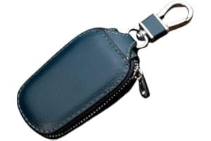 KF-Premium Car Key Holder Case Leather Chain Wallet Bag Cover Fobs Apply To All Cars Case, Mini Organizer Smart Protection PU key bag Auto Remote Keyring