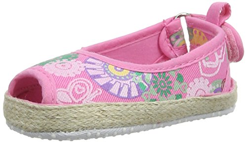 Pumpkin Patch Peep Toe, Baby Girls Walking Shoes, Pink (Sachet Pink), 12-18 months Baby UK (18 1/2 EU)