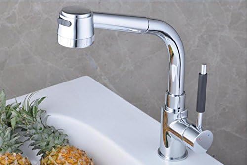 XIE Pull and Mix Faucet Washbasin Swivel Faucet Copper chrome faucet hot and cold