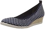 tamaris pumps keilabsatz rot Flexible Laufsohle Tamaris Damen 1-1-22381-22 888 Pumps, Blau (NAVY DOTS 888), 39 EU