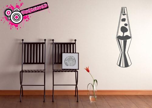 Vinylworld Lava Lamp Lavalamp Vinyl Wall Art Decal Sticker (Silver)