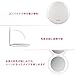 Foldable LED Travel Mirror, Plemo Portable USB Charging LED Makeup Mirror, 1x and 2x Magnification Compact Travel Mirror