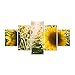 Produktbild Bild mit Rahmen 5, Sonnenblume Wohnzimmer mit Schlafzimmer Kunstdekoration Lackierung Ölmalerei Kern Wanddekoration Malerei
