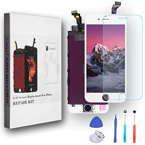 Z-Roya Reemplazo Pantalla LCD y Pantalla Táctil Digitizador Asamblea para iPhone 6 4.7" con Kits de Herramientas de Reparación Completa Garantía de por Vida