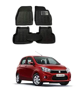 Atc 4D PU Mat for Maruti Suzuki Celerio (Model Year: 2014 Onwards ) Car - Black