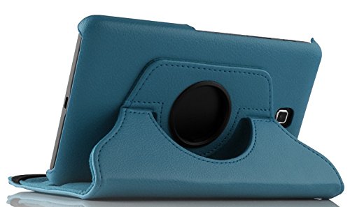 JAMMYLIZARD | Hülle für [ Samsung Galaxy Tab 4 7.0 ] 360 Grad rotierende Ledertasche, DUNKELBLAU - 3