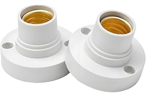 Gammaeon 2Pcs E14 Lamp Holders for Easy Fixing, Ensures Safety and Compatibility, Ceiling Holder Socket, Lamps, Bases and Shades