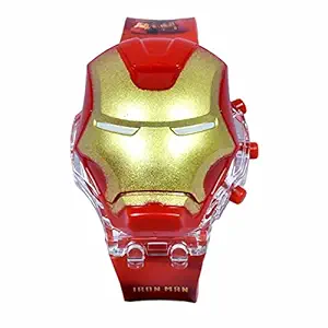 Lionmati Kids Light Glowing Watch with Music Tune and face Cover Multicolor led Digital Light