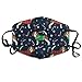 Produktbild Beagle Christmas Sweater Peppermint Stick Candy Cane Snowflakes Dog - Dark Navy Anti Dust Mask Washable Wiederverwendbare Mouth Masks