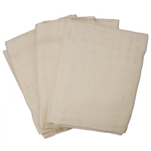 3 cotton nappy cloths 80 x 80 cm