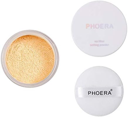 Jaminy PHOERA Powder Loose Face Powder Translucent Smooth Setting Foundation Makeup (C)