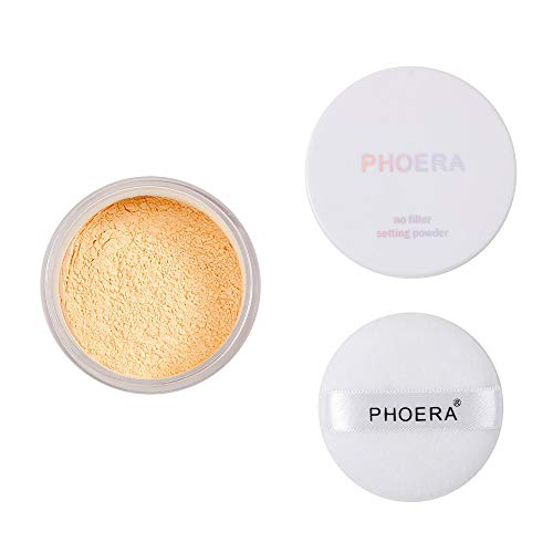 Jaminy PHOERA Powder Loose Face Powder Translucent Smooth Setting Foundation Makeup (C)