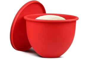 SANDYSEPTEMBER Revêtement de bol pour mélangeur KitchenAid à tête inclinable de 5 litres, insert en silicone qui réduit le bruit et les vibrations, améliore la stabilité pendant le mélange (A rouge)