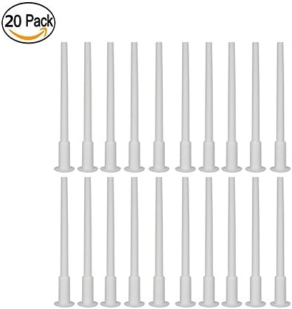 Wskderliner Exercise Ball Gym Fitness Ball Stopper Plug Pin Needle Style Plastic White 6.7cm Sports Yoga Equipment Accessories Pack of 20