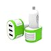Produktbild Drei-Port Schnelle USB-Auto-Ladegerät Zigarette Ladegerät für Apple Smartphones iPhone iPad iPod Android iOS Tischgeräte