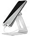 Produktbild Gritin Handy ständer, Handyhalterung Phone Dock Multi Winkel Aluminium Verstellbar Stabil Stand für iPhone X/8/8plus/se/5s/7/7 Plus/6s/6 Plus,Huawei, Samsung und Andere Smartphone
