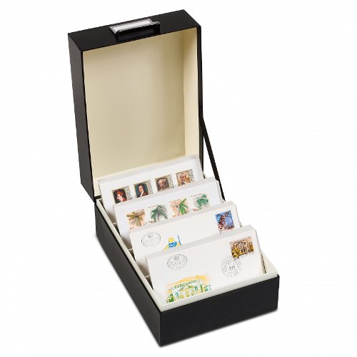 Preisvergleich Produktbild Leuchtturm Goldhahn Archivbox klein für 500 Steckkarten Briefmarken für Sammler
