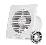 extractor de aire para baño home depot Clase de protección IP34. Hon&Guan 150mm Ventilador Extractor de Aire Silencioso 295m³/h para Oficina, Baño, Dormitorio