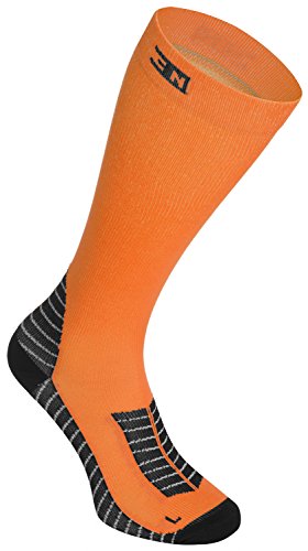Calzini a compressione per ciclismo, corsa, fitness, 1 pacco, 1 PACK Orange, 39-42
