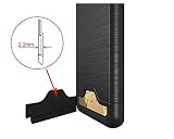 Galaxy S8 Hülle, Nakeey Schutzhülle [Schwarz] Bumper Case Kratzfeste Schlanke Handyhülle Schutzhülle [Card Slot] Cover Ständer für Samsung Galaxy S8 2017 - 4