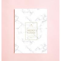 Planner Hebdomadaire Marbre (Sans dates) • Notebook Hebdomadaire 2017 • Agenda • Journal Intime • Cadeau de Demoiselle d’Honneur • Planner de Voyage • Liste de Tâches • Planner Quotidien • 2017
