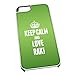 Produktbild Weiß Schutzhülle für iPhone 5/5S 1442 grün Keep Calm und Love Raki