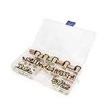 Tipo: Cabeza plana sourcing map 80Pcs Kit Tuerca Remachable Insertar de Cabeza Plana M3 M5 M10 Acero Chapado en Zinc