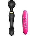 HOLD N PLAY Personal Massage for Women, With Multiple Speeds, Black and Pink, 2-Piece Set