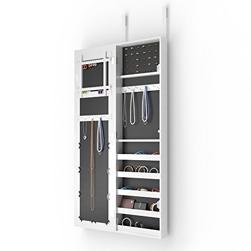 Schmuckschrank Spiegelschrank Hängeschrank Türmontage/Wandmontage Schmuckkasten Wandspiegel Lea - 4