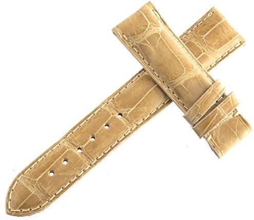 Authentic Van Der Bauwede Light Brown Leather Watch Band 19mm x 17mm