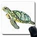Produktbild Luancrop Mousepads für Computer Natur Aquarell Schildkröte Meeresschildkröte Weiße wild lebende Tiere Fisch Strand Ozean Skizze Tropischer Anker rutschfeste Längliche Gaming-Mausunterlage