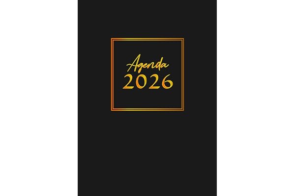 Agenda Journalier Une Page par Jour: Format A4 (21 × 29,69 cm) | 365 Pages Entièrement Lignées et Datées avec Numéro de la Semaine | Planificateur Quotidien Noir en Français