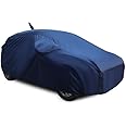 PODWILS Tata Indica v2 Car Cover Waterproof/Indica v2 Car Cover Waterproof/Indica v2 Car Cover/Indica v2 Cover Waterproof with Triple Stitched Fully Elastic Ultra Surface Body Protection (Navy Look)