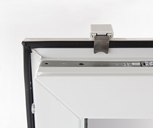 GARDUNA Dekohaken Fensterhaken Fensterclip verstellbar variabel / 10 Stück / weiss / für alle Fensterflügel von 10-27mm - 4