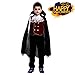 Produktbild Saihui Halloweenkostüm,Vampir-Kostüm für Kinder Halloween Karneval Party Kleid / 4~10 Jahr Alt (Schwarz, 7~10 Jahr Alt)