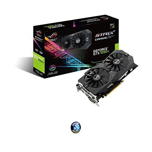 ASUS STRIX-GTX1050TI-O4G-GAMING - Tarjeta gr  fica  NVIDIA  GeForce GTX 1050 Ti  4 GB GDDR5  7680 x 4320 Pixeles  GDDR5  PCI Express 3 0  Color Negro