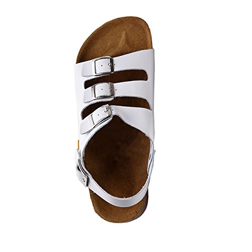 Wellness Komfort+ Herren Tieffußbett Sandalen ESD weiss - 3