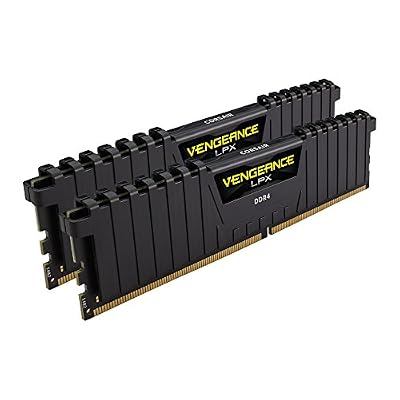 Corsair CMK32GX4M2A2133C13 Vengeance LPX 32GB (2x16GB) DDR4 2133Mhz Mémoire Pour Ordinateur De Bureau Haute Performance Avec Profil XMP 2.0. Noir