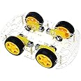 xcluma 4WD Smart Robot Car Chassis Kits with Speed Encoder and Battery Box for UNO