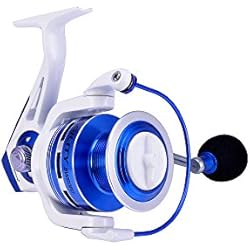Shakespeare agilidad 60 – Carrete de agua salada Unisex, color blanco y azul, talla única